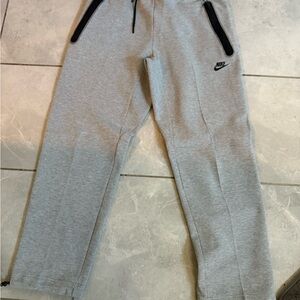 Nike Tech Gray Sweatpants with Black Accents